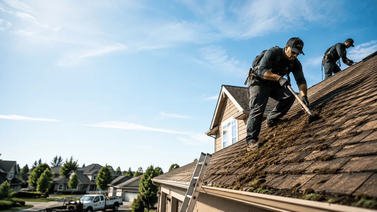 Roof Moss Removal in Larwill, IN near me